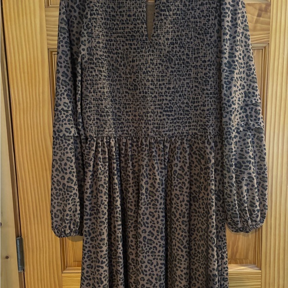 American Eagle Leopard Print Brown Dress - Picture 3 of 4